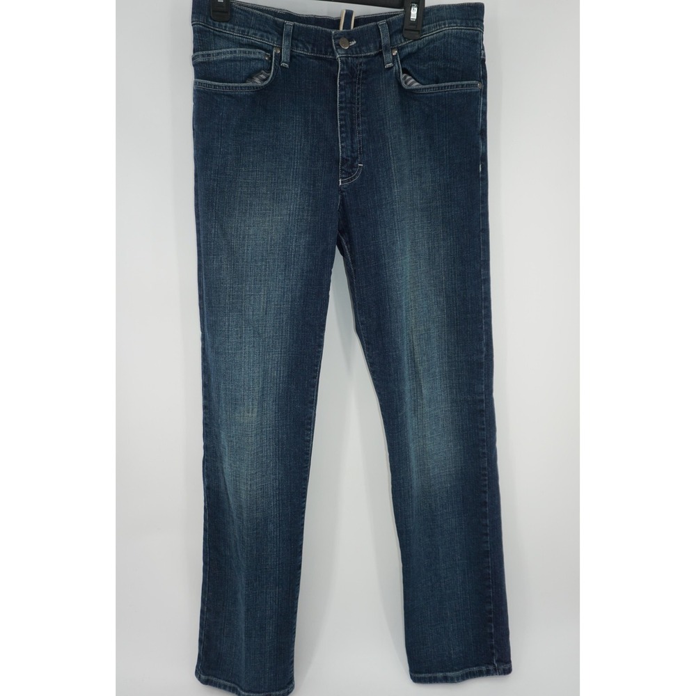 Zegna Sport Denim Project Jeans Blue Straight Leg Stretch Men's 34x32